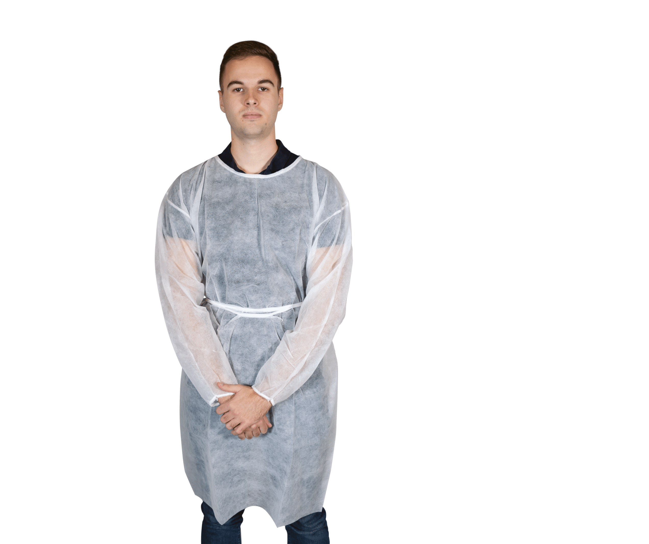 Blouse médicale blanche jetable à usage unique