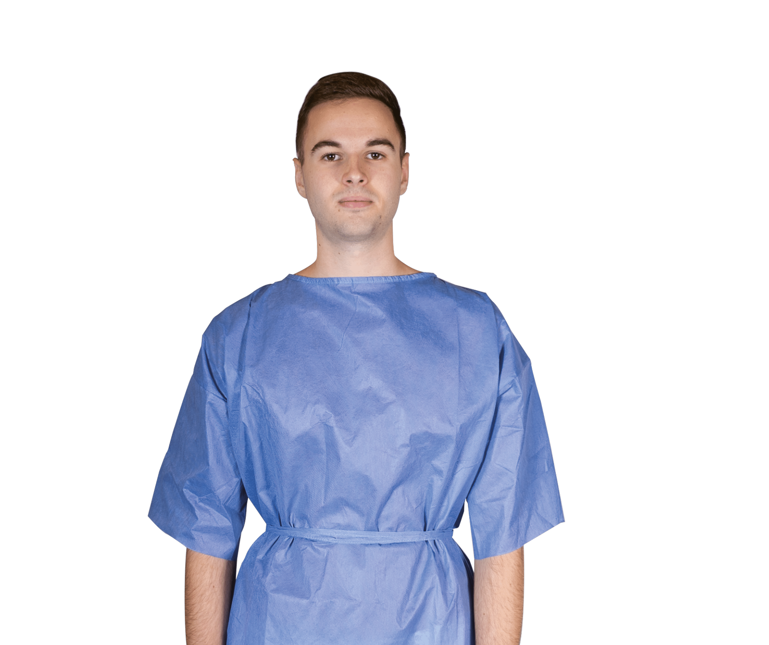 Chemise d’opéré bleue