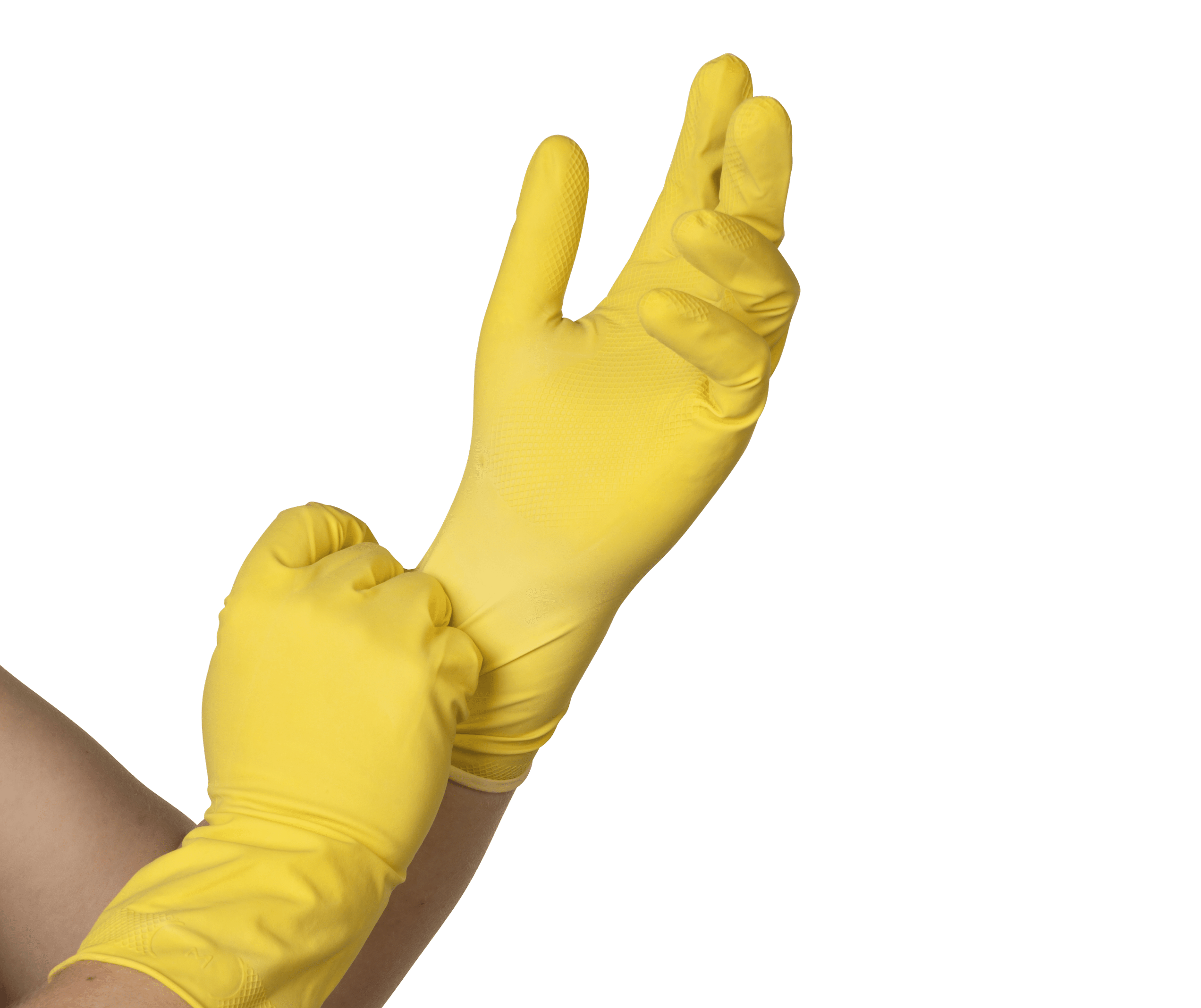 Gants de ménage jaunes