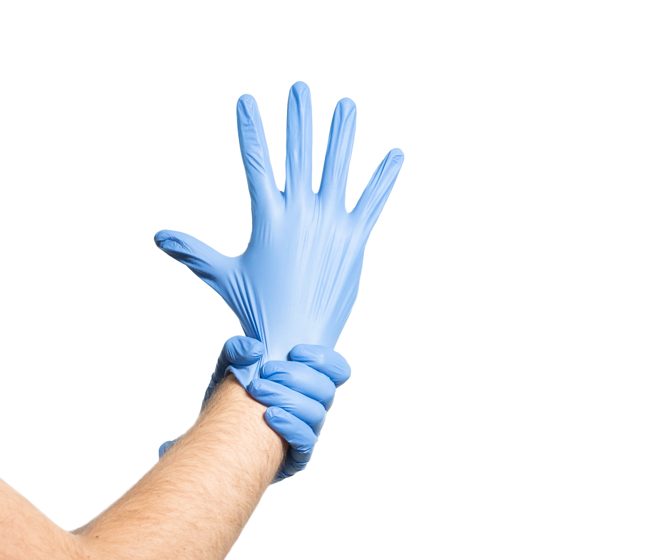 Gants ECO BLUE nitrile bleus non poudrés