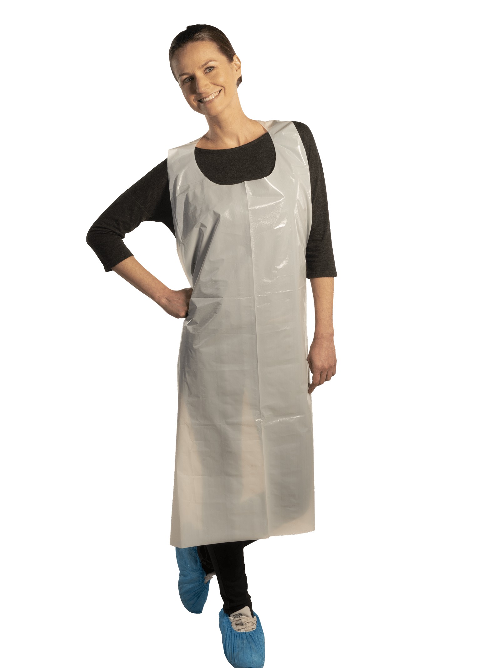 Tablier jetable blanc pour protection professionnelle